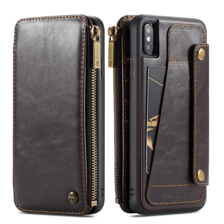 Чехол-кошелек CaseMe 011 Series Zipper Style на iPhone XS Max - черный