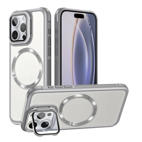 Протиударний чохол Magsafe CD-grain Acrylic Hybrid для iPhone 16 Pro Max - білий