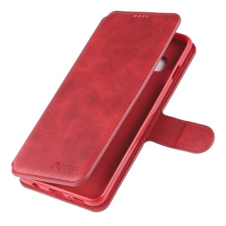 Чохол-книга Calf Pattern Magnetic Buckle на Samsung Galaxy S10+ / S10 Plus- червоний