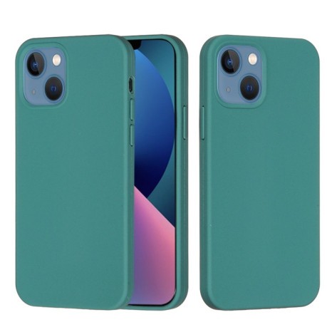 Силиконовый чехол Solid Color для iPhone 14 Plus - зеленый