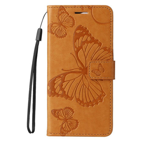 Чохол-книжка Embossed Butterfly для Xiaomi Redmi 14C 4G/Poco C75/Redmi A4 5G - жовтий
