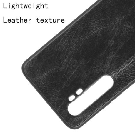 Ударопрочный чехол Crocodile Texture на Xiaomi Mi Note 10 Lite - черный