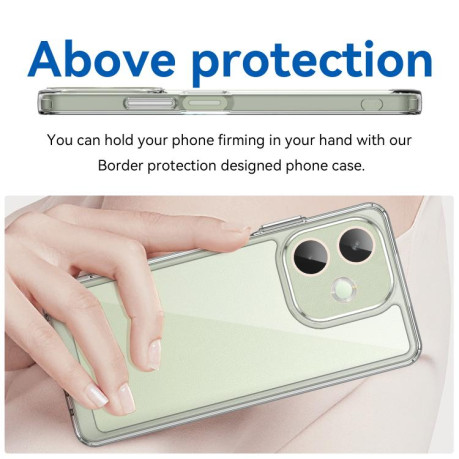 Противоударный чохол Colorful Acrylic Series для OPPO A5 Pro 5G - прозрачный