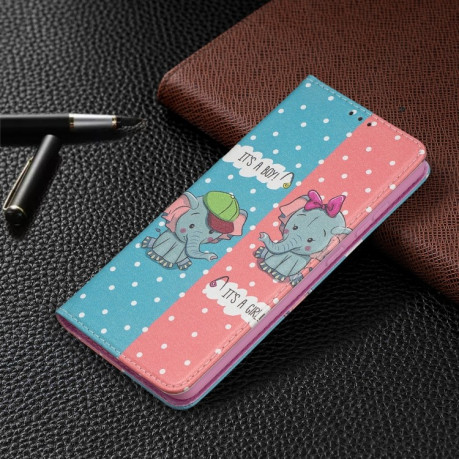 Чохол-книжка Colored Drawing Series Samsung Galaxy A72 - Elephant