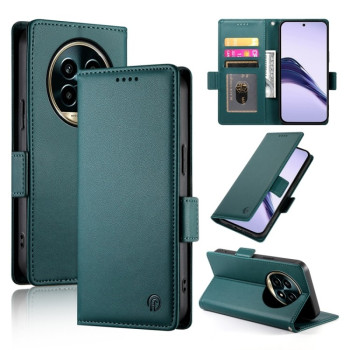 Чехол-книжка Side Buckle Magnetic Frosted Leather для Realme 13 Pro / 13 Pro+ Global - зеленый