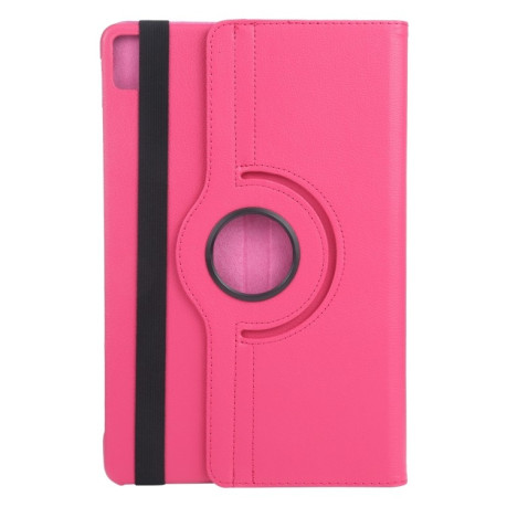 Чехол-книжка 360 Degree Rotation Litchi для iPad Pro 11 2024 - пурпурно-красный