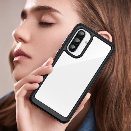 Протиударний чохол Colorful Acrylic Series для Samsung Galaxy A56 5G - чорний
