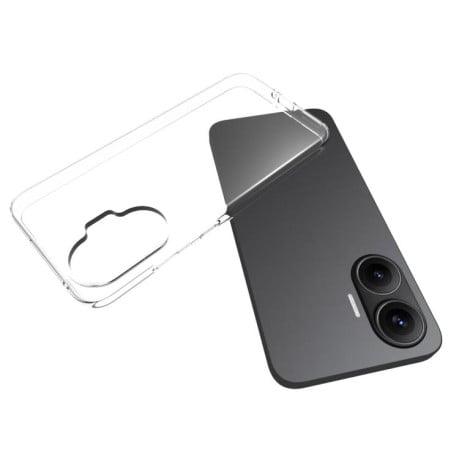 Противоударний чехол Waterproof Texture для Xiaomi Poco F7 5G - прозорий