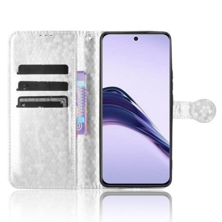 Чохол-книжка Honeycomb Dot для Realme 13+ 5G/13 Pro 5G/13 Pro+ Global - сріблястий