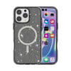 Противоударный чехол Terminator Style Glitter Powder MagSafe Magnetic для  iPhone 16 Pro Max - черный