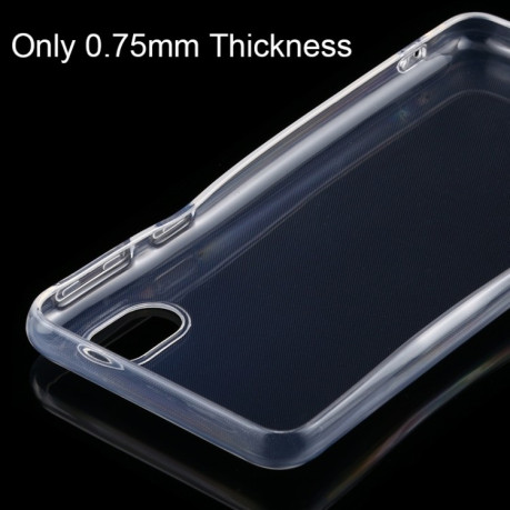 Ультратонкий силиконовый чехол 0.75mm на Samsung Galaxy A01 Core / M01 Core - прозрачный