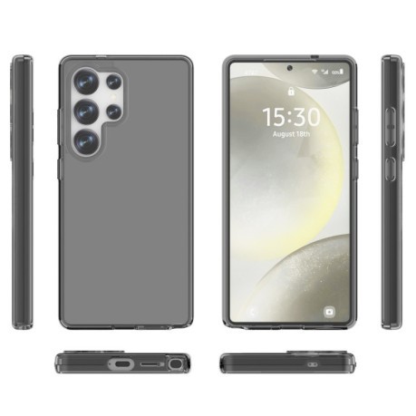 Противоударный чехол Terminator Style Glitter для Samsung Galaxy S25 Ultra 5G - черный