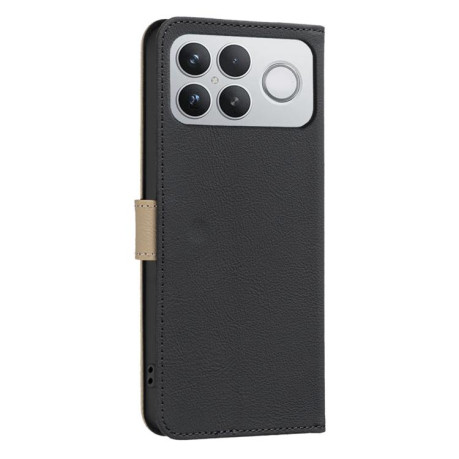 Чохол-книжка Splicing Color Hollow Flower Pattern RFID на Xiaomi Redmi K90 Pro Max/Poco F8 Ultra — чорний
