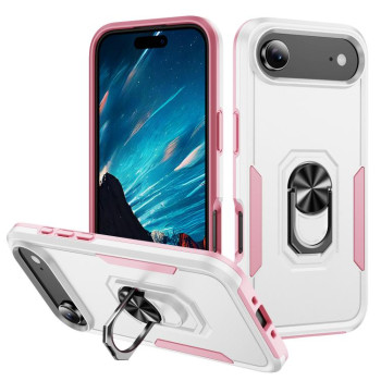 Противоударный чехол Heavy Duty Armor для iPhone Air - White+Pink