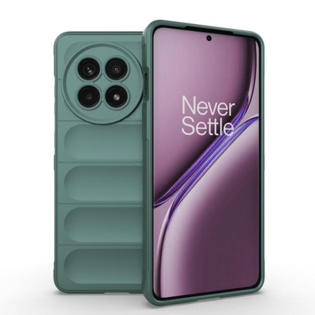Силиконовый чехол Magic Flannel для OnePlus 13R/Ace 5/Ace 5 Pro - зеленый