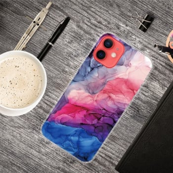 Противоударный чехол Marble Pattern для iPhone 14/13 - Abstract Red