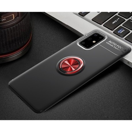 Противоударный чехол Lenuo на Samsung Galaxy A51- черно-красный