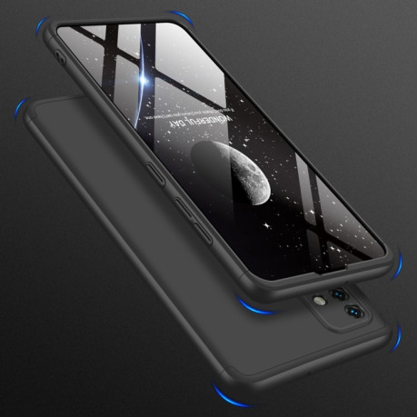 Противоударный чехол GKK Three Stage Splicing Full Coverage на Samsung Galaxy A51 - черный