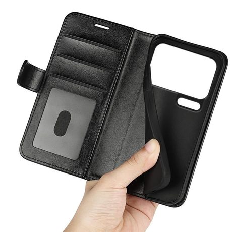 Чохол-книжка R64 Texture Single на Xiaomi 17 Pro — чорний