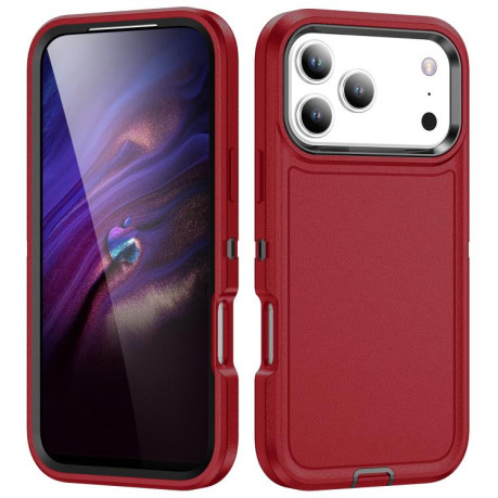 Двосторонний противоударный чехол Life Waterproof Rugged для iPhone 17 Pro Max - красный
