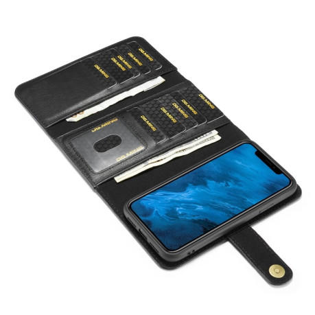 Чехол-кошелек DG.MING Triple Fold для iPhone 11 - черный