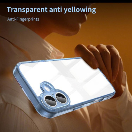 Чехол PC Hybrid TPU Airbag Shockproof для iPhone 17 - синий