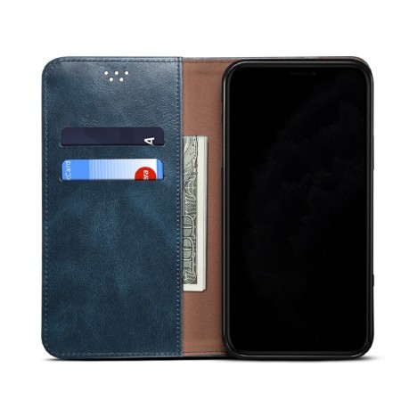 Чохол-книжка Simple Wax Crazy Horse для Samsung Galaxy A32 5G-синій