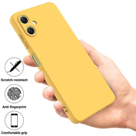 Силіконовий чохол Solid Color Liquid Silicone на Samsung Galaxy A07 4G - жовтий
