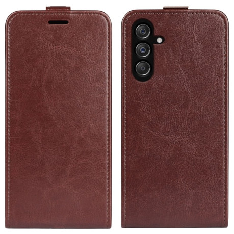 Флип-чехол R64 Texture Single на Samsung Galaxy M34 - коричневый