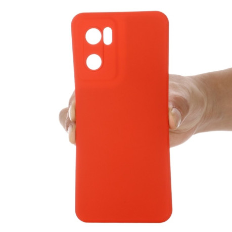 Силиконовый чехол Solid Color Liquid Silicone на Reno7 5G Global/ Find X5 Lite/OnePlus Nord CE2 5G - красный