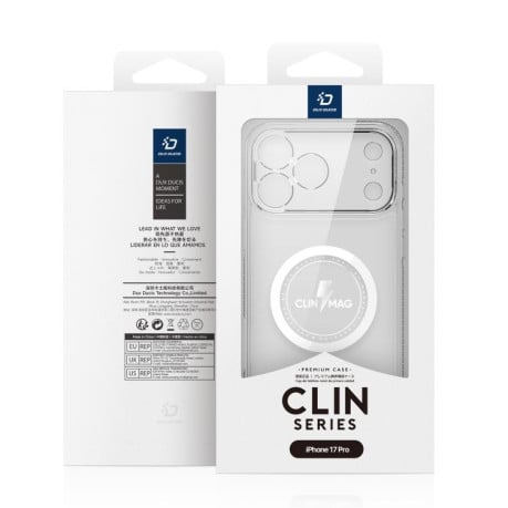 Чехол DUX DUCIS Clin Series с Magsafe на iPhone 17 Pro - прозрачный
