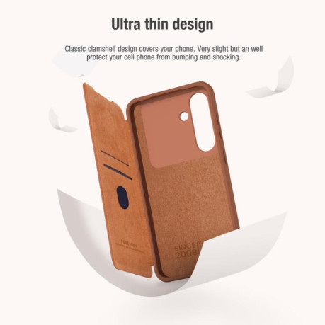 Чохол-книжка Nillkin Qin Series для Samsung Galaxy S25+ 5G - чорний