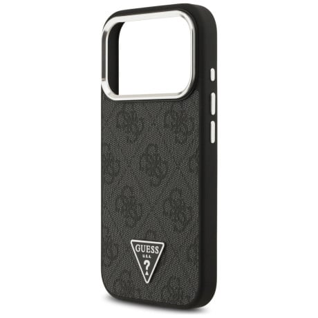Оригинальный чехол Guess 4G Triangle Logo с MagSafe на iPhone 17 Pro - black