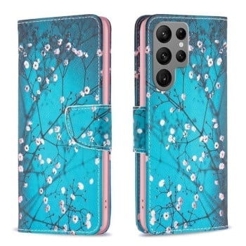 Чохол-книжка Colored Drawing Pattern для Samsung Galaxy S25 Ultra 5G - Blossom