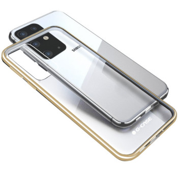 Силиконовый чехол G-Case Shiny Series для Samsung Galaxy S20 -золотой