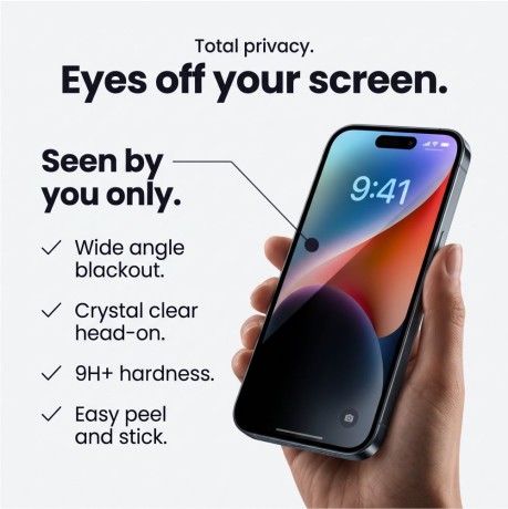 Оригінальне захисне скло 2 шт. Tech-Protect Glass SPY+ Privacy на iPhone 18 Pro Max