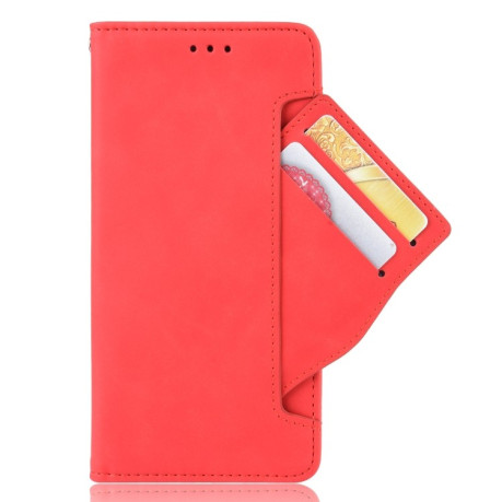 Кожаный чехол-книжка Wallet Style Skin на Samsung Galaxy A32 5G - красный