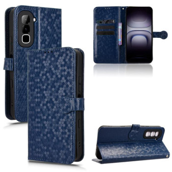 Чехол-книжка Honeycomb Dot на Infinix Hot 70 4G — синий