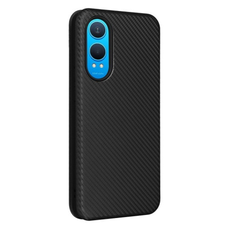 Чохол-книжка Carbon Fiber Texture на OnePlus Nord CE4 Lite - чорний