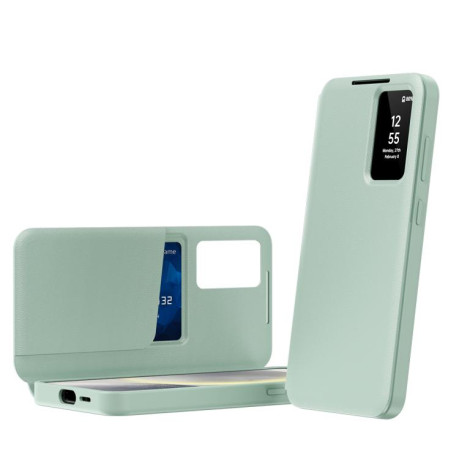 Чохол-книжка Smart View Window Leather  для Samsung Galaxy S25+ 5G - зелений