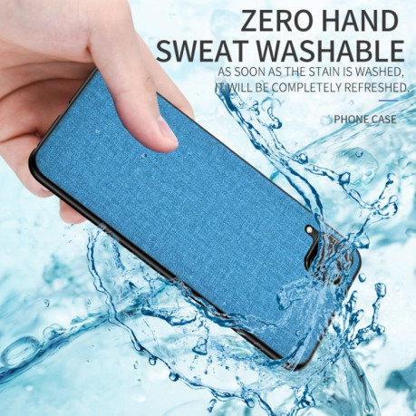 Протиударний чохол Cloth Texture на Samsung Galaxy M53 - світло-синій