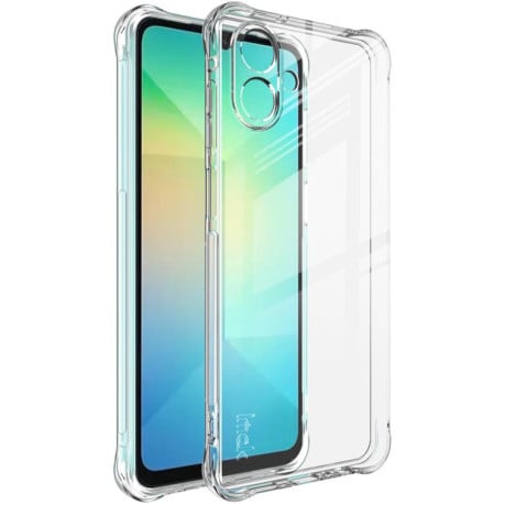 Силіконовий чохол imak Airbag з посиленими кутами на Samsung Galaxy A07 4G - прозорий