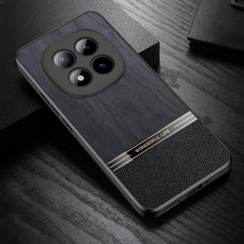 Чохол Escase з текстурою дерева на Xiaomi Redmi Note 15 Pro+ 5G /Poco M8 Pro 5G — чорний