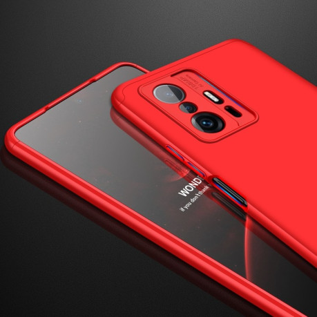 Противоударный чехол GKK Three Stage Splicing на Xiaomi Mi 11T - красный