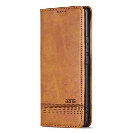 Чехол-книжка AZNS Magnetic Calf на Xiaomi Redmi Note 14 5G - коричневый