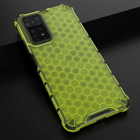 Протиударний чохол Honeycomb на Xiaomi Poco X4 GT - зелений