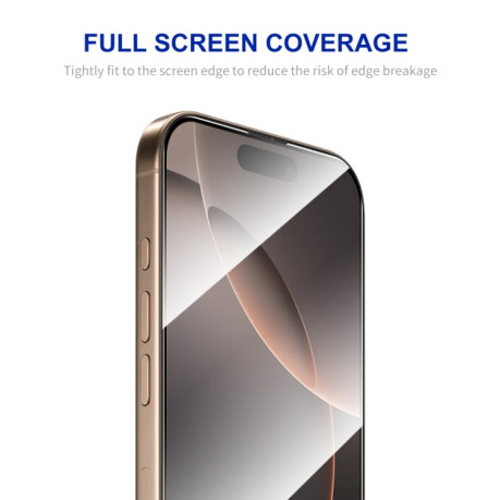 Захисне Скло ENKAY Easy Install High Alumina Silicon для iPhone 16 Pro - чорне