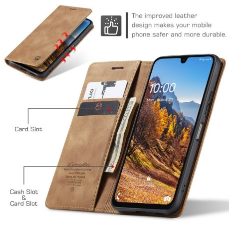 Чохол-книжка CaseMe-013 Multifunctional для Samsung Galaxy A16 5G - коричневий