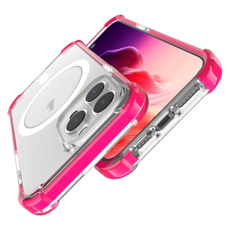 Противоударный чехол Acrylic Magsafe для iPhone 15 Pro - розовый