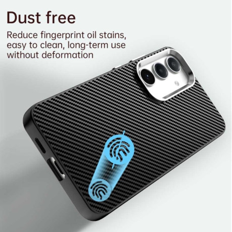 Ударозахисний чохол Carbon Fiber Series IMD для Samsung Galaxy S25 5G - чорний